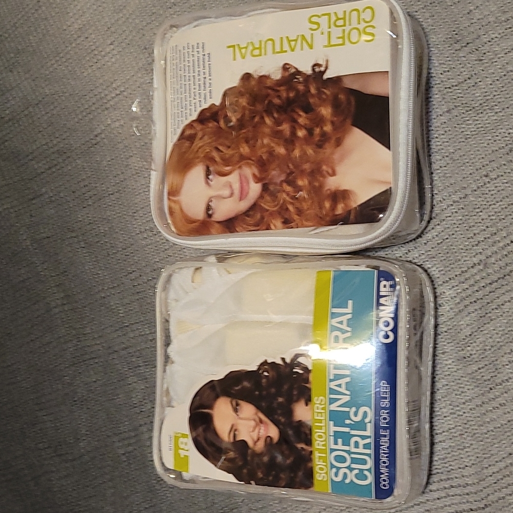 Conair Soft Natural Curls 2pk comfortable for sleep Soft rollers 36pcs Total New